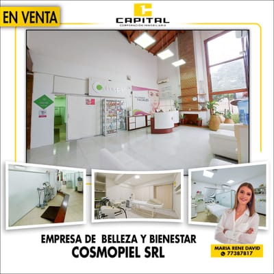 EN VENTA – NEGOCIO LIDER EN BELLEZA Y BIENESTAR ”COSMOPIEL S.R.L.”