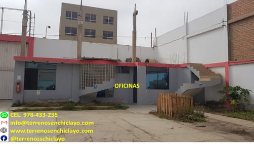  Excelente Local, 1312m² En la Urb. Patazca (Zona Céntrica de Chiclayo) 
