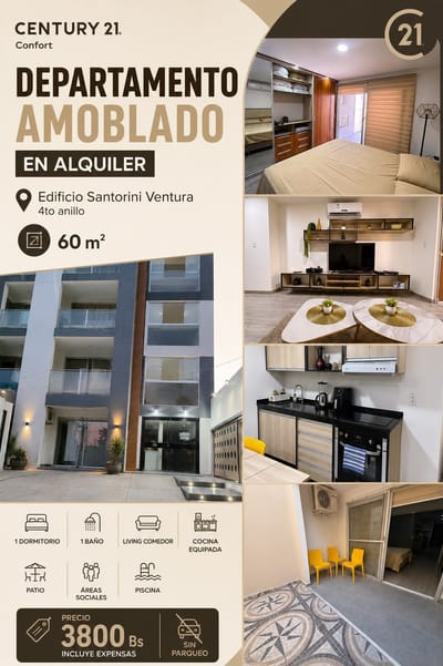  DEPARTAMENTO AMOBLADO EN ALQUILER 