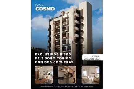 Piso exclusivo de 3 dormitorios en Las Mercedes