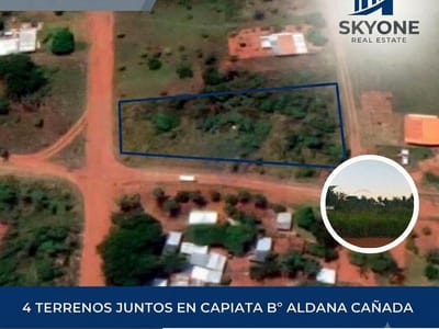 4 TERRENOS JUNTOS EN J AUGUSTO SALDIVAR 