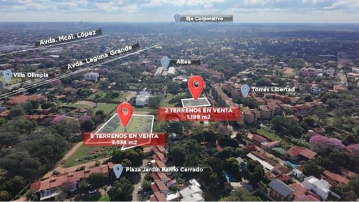 VENDO TERRENOS Zona del Centro de Alto Rendimiento del Club Olimpia.