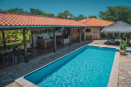 Propiedad con 4 casas con Piscina y vista al Lago en San Bernardino 