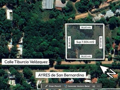 VENDO GRAN TERRENO EN SAN BERNARDINO  