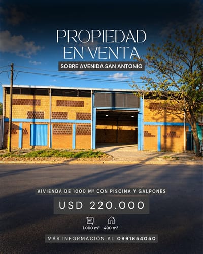 PROPIEDAD EN VENTA SOBRE AVENIDA SAN ANTONIO