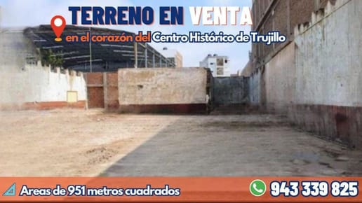 Vendo Terreno En Todos Centro Historico 951m2 