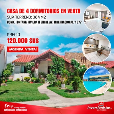 !!OFERTA ÚLTIMO PRECIO!! -  CASA EN VENTA DE 4 DORMITORIOS  CON PASILLO LATERAL