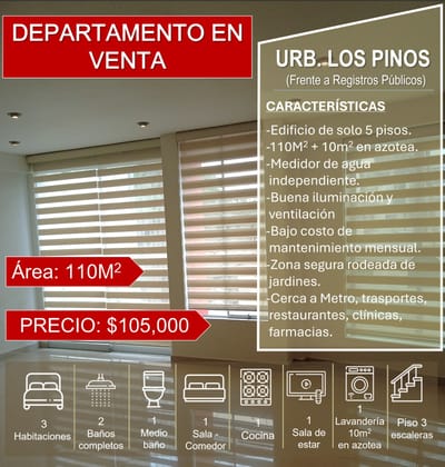 Venta Departamento Urb. Los Pinos Trujillo