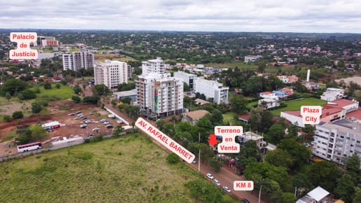 TERRENO EN KM 8 por Av. Rafael Barret