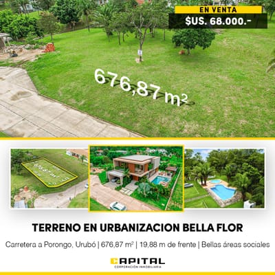 Terreno en venta en Urbanizacion Urubo
