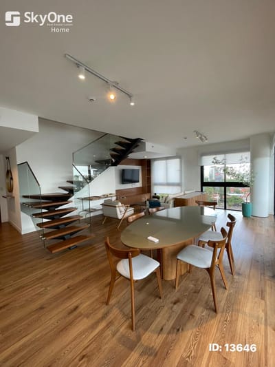 En venta departamento tipo duplex amoblado de 3 dormitorios en more del sol 