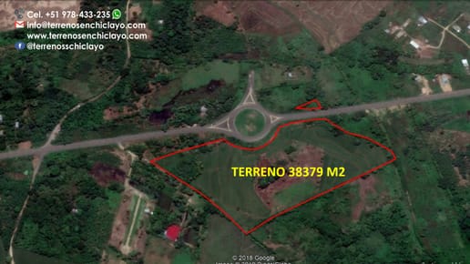 EN VENTATERRENO de 38379m2, FRENTE A AL OVALO DE LA VIA DE EVITAMIENTO-TARAPOTO