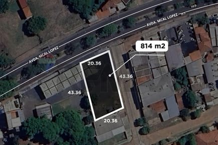Terreno sobre Mariscal López en Fernando de la Mora