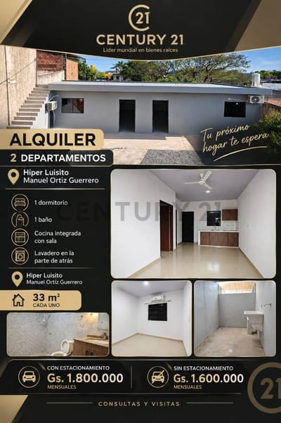 Alquiler de Departamento Terminados en San Lorenzo, Central