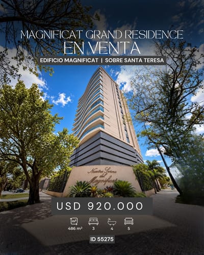 EN VENTA | IMPONENTE DEPARTAMENTO DE LUJO EN EDIFICIO MAGNIFICAT