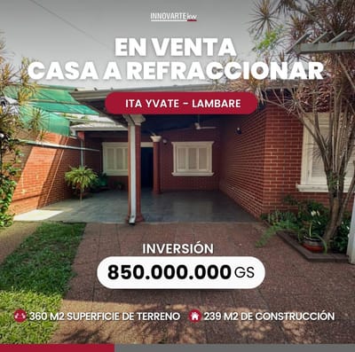 ️️️️VENTA DE CASA EN  LAMBARE ZONA SUPER PUEBLO