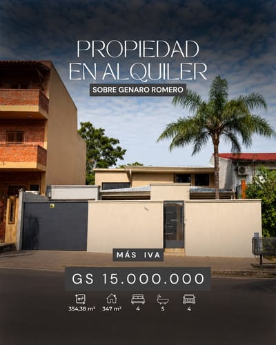 Casa En Alquiler - Barrio Cañada Del Ybyray