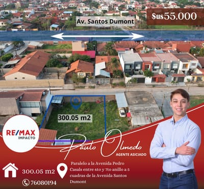 TERRENO EN VENTA AV. SANTOS DUMONT - 6to ANILLO