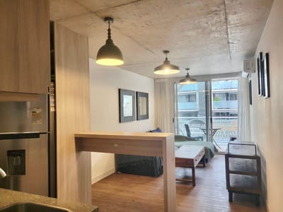 Venta con renta! Amoblado, terraza y parrrillero! 1dorm y garaje.