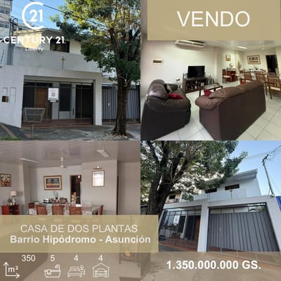 VENDO CASA DE 2 PLANTAS EN BARRIO HIPÓDROMO 