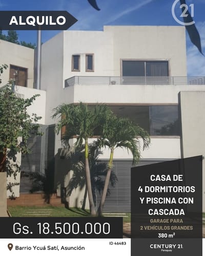 *A???????????????????????? HERMOSA CASA EN TRES NIVELES ????Barrio Ycua Satî. Colegio Goethe. 