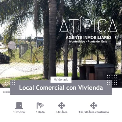 Local Comercial c/ Vivienda, VENTA, Alquiler, Maldonado