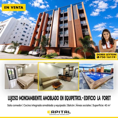 Monoambiente en venta en Equipetrol