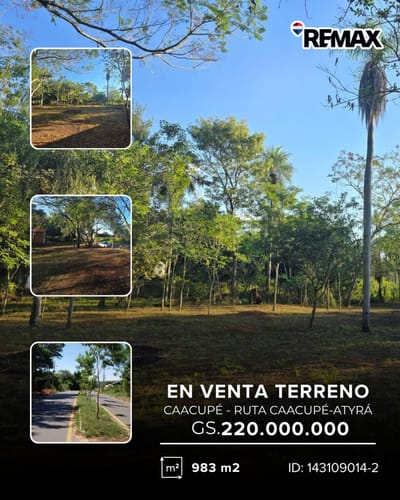 Terreno-venta-ruta caacupe/tobati
