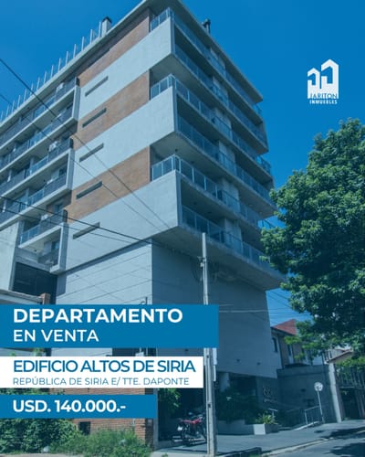 Oportunidad de departamento a la venta. Edificio Altos de Siria
