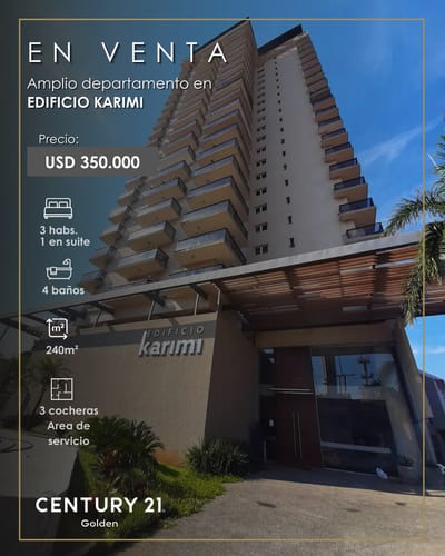 Departamento de alto nivel en venta – Edificio Karimi
