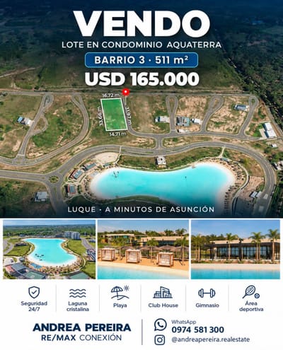 TERRENO EN VENTA AQUATERRA LUQUE
