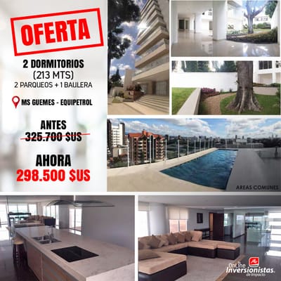 AMPLIO DEPARTAMENTO DE 2 DORMITORIOS EN VENTA EN OFERTA‼️