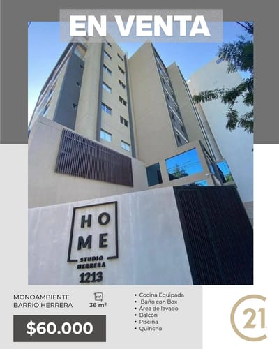 VENDO MONOAMBIENTE EN HOME HERRERA
