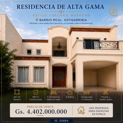 VENTA RESIDENCIA ALTA GAMA 
