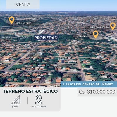 HERMOSO TERRENO EN ÑEMBY BARRIO SAN CARLOS
