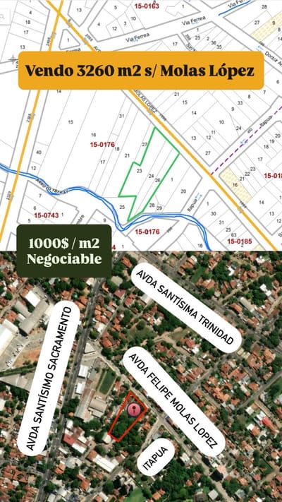 **IMPONENTE PROPIEDAD EN VENTA – MOLAS LÓPEZ ESQUINA ITAPÚA**