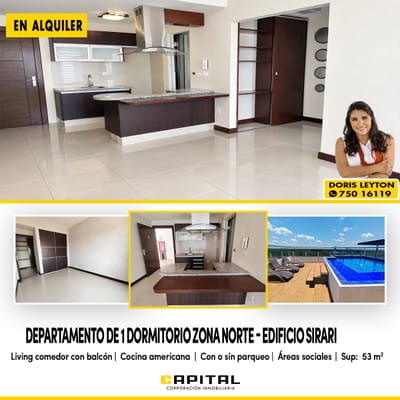 EN EDIFICIO SIRARI - Cerca UTEPSA y UDABOL
