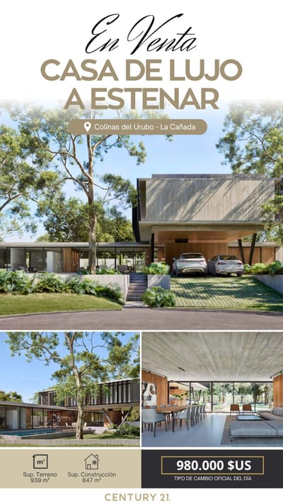 CASA EN PREVENTA - COLINAS LA CANADA DEL URUBO