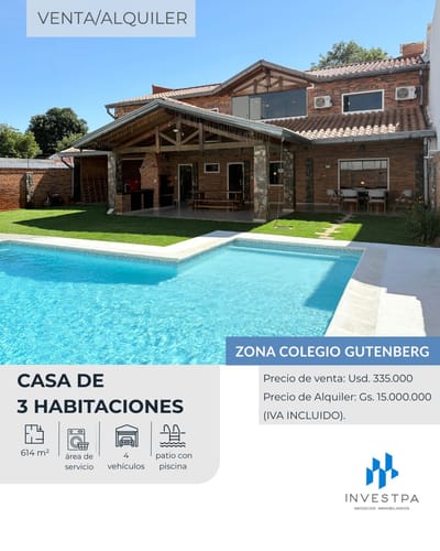 Amplia Casa De 3 Dormitorios En Venta En Lambare