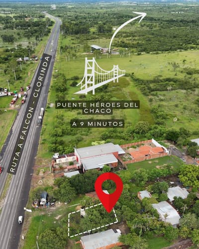 En venta terreno sobre la Ruta Falcon - Clorinda