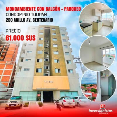 OFERTA MONOAMBIENTE CON PARQUEO EN VENTA 