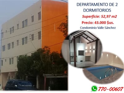 DPTO 2 DORMITORIOS URB. VALLE SANCHEZ
