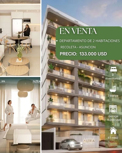 Departamento en venta en Asunción 