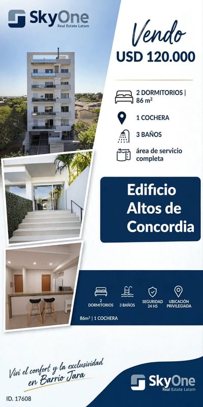 VENDO DEPARTAMENTO EN ALTOS DE CONCORDIA – BARRIO JARA