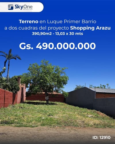 EN VENTA. Terreno en Luque primer barrio (Barrio América)