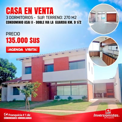 CASA EN VENTA EN CONDOMINIO ASAI II 