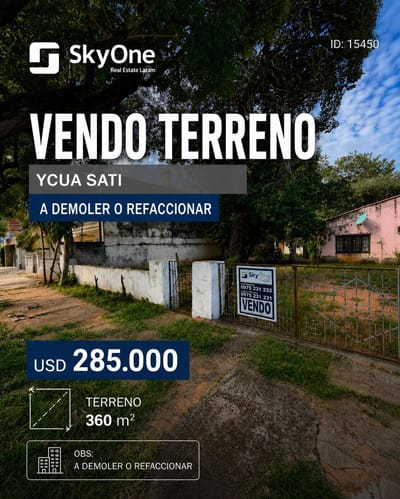 Terreno en Venta en Ycuá Satí | Ubicación Estratégica