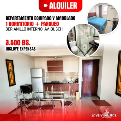 DEPARTAMENTO DE 1 DORMITORIO EN EQUIPETROL