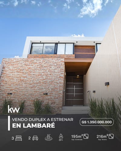 En Venta Moderno Duplex Lambaré - Límite A Asuncion 