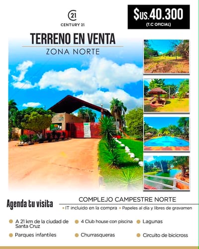 TERRENO EN VENTA EN COMPLEJO CAMPESTRE NORTE